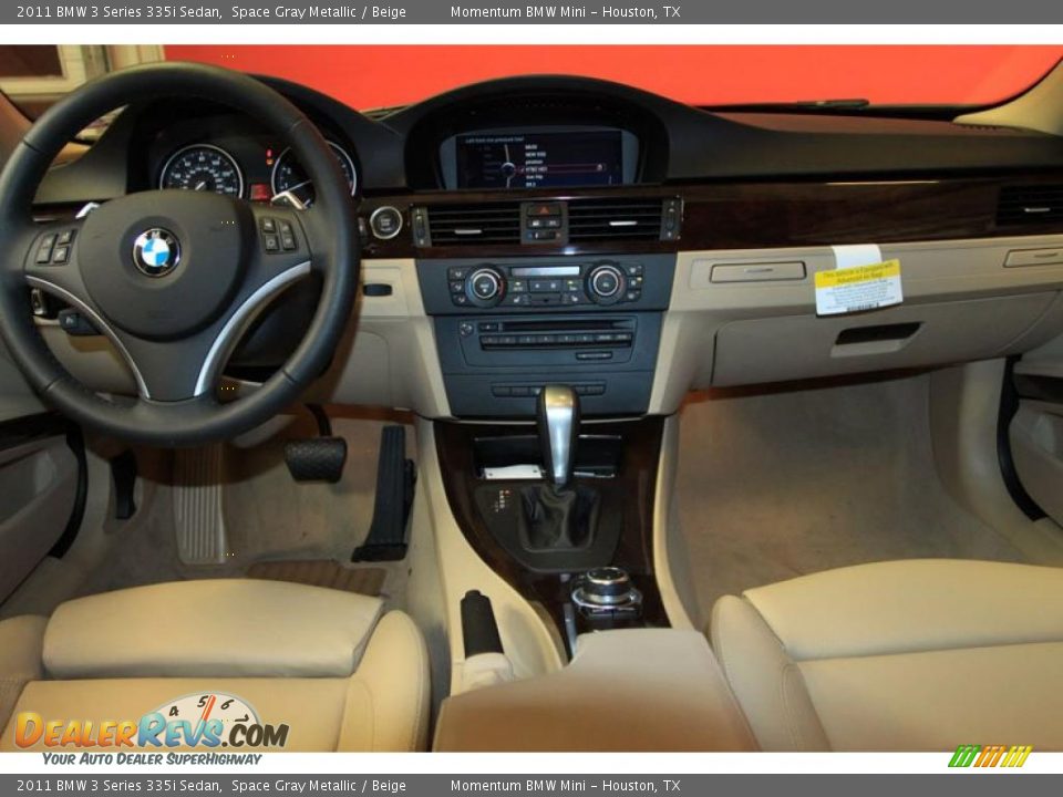 2011 BMW 3 Series 335i Sedan Space Gray Metallic / Beige Photo #6