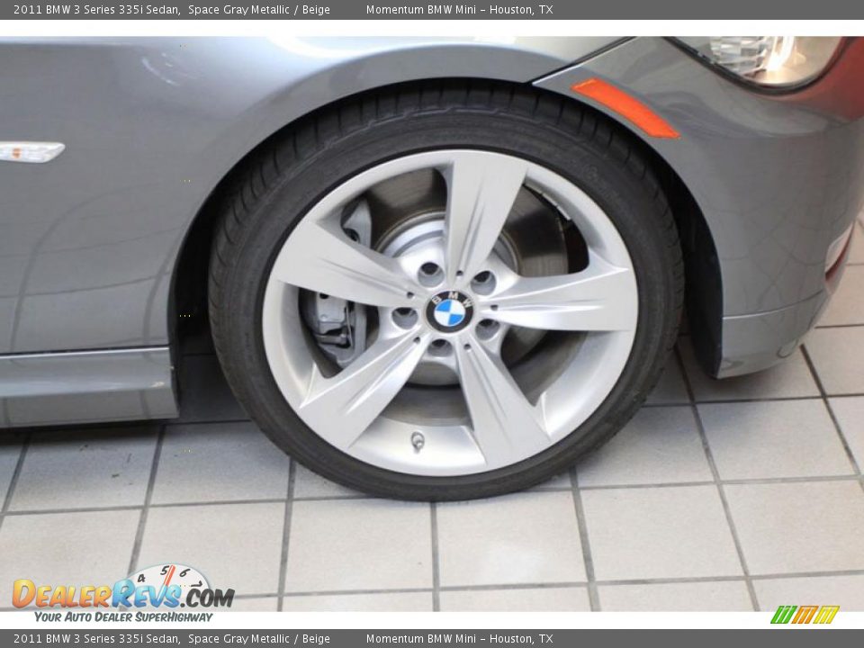 2011 BMW 3 Series 335i Sedan Space Gray Metallic / Beige Photo #12