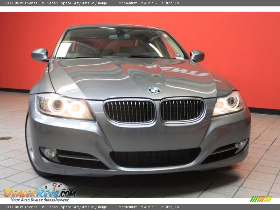 2011 BMW 3 Series 335i Sedan Space Gray Metallic / Beige Photo #13