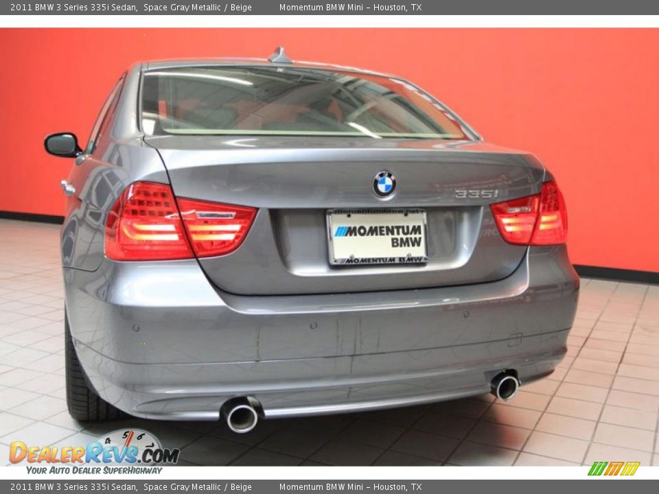 2011 BMW 3 Series 335i Sedan Space Gray Metallic / Beige Photo #15