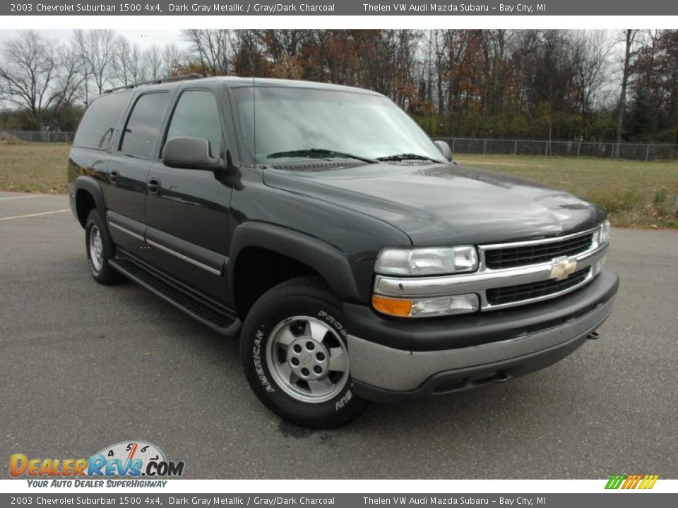 2003 Chevrolet Suburban 1500 4x4 Dark Gray Metallic / Gray/Dark Charcoal Photo #3