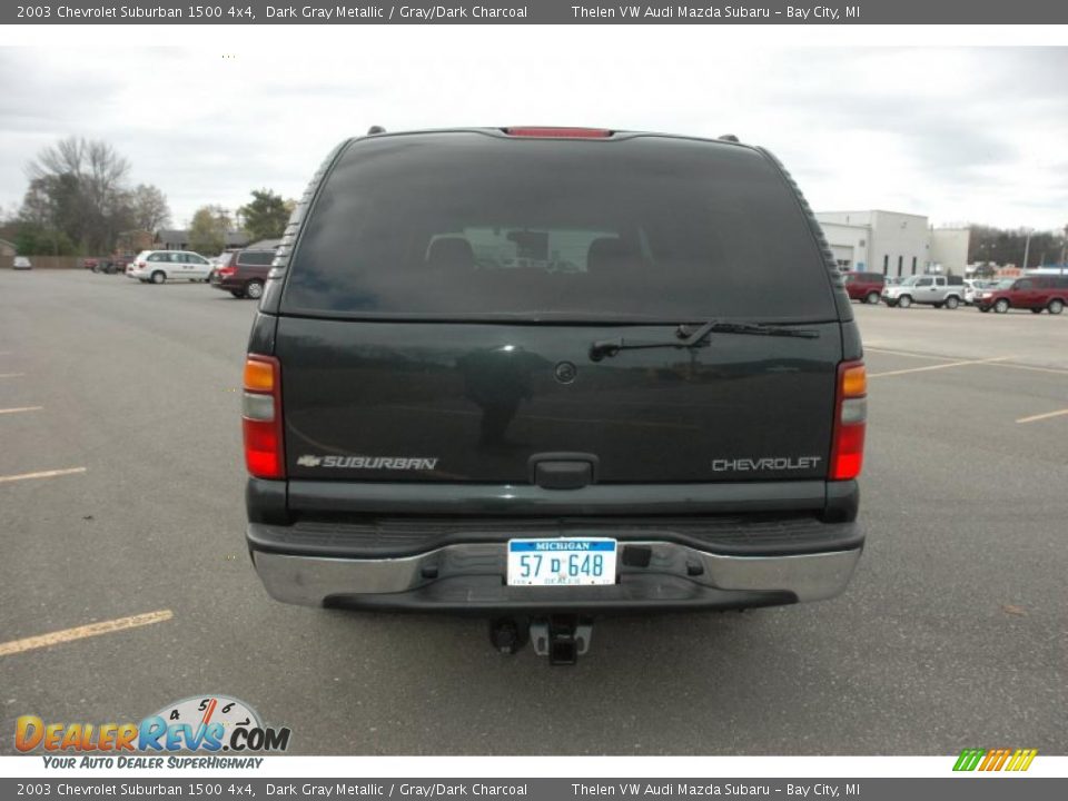 2003 Chevrolet Suburban 1500 4x4 Dark Gray Metallic / Gray/Dark Charcoal Photo #5