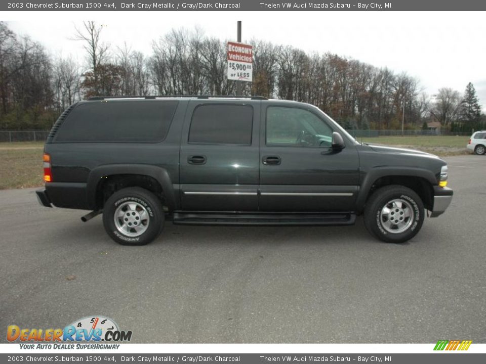 2003 Chevrolet Suburban 1500 4x4 Dark Gray Metallic / Gray/Dark Charcoal Photo #8