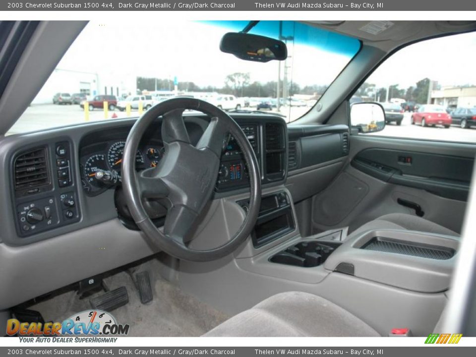 2003 Chevrolet Suburban 1500 4x4 Dark Gray Metallic / Gray/Dark Charcoal Photo #12