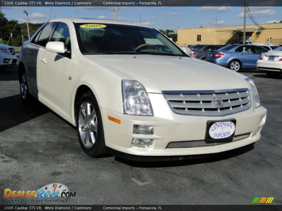 2005 Cadillac STS V8 White Diamond / Cashmere Photo #3