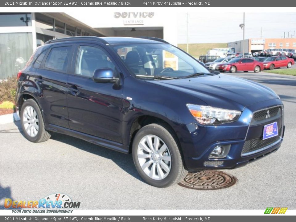 Cosmic Blue Metallic 2011 Mitsubishi Outlander Sport SE 4WD Photo #6