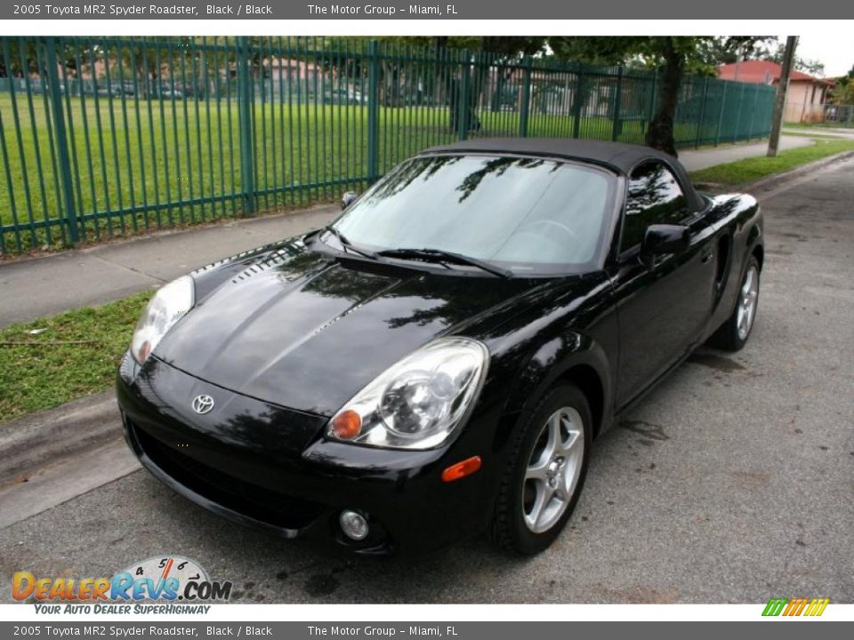 2005 Toyota MR2 Spyder Roadster Black / Black Photo #1
