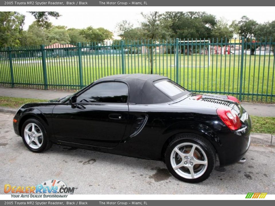2005 Toyota MR2 Spyder Roadster Black / Black Photo #4