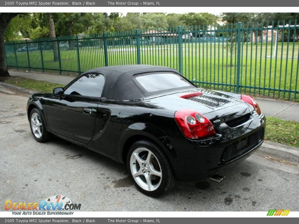 2005 Toyota MR2 Spyder Roadster Black / Black Photo #5