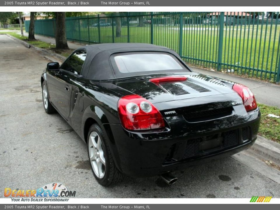 2005 Toyota MR2 Spyder Roadster Black / Black Photo #6