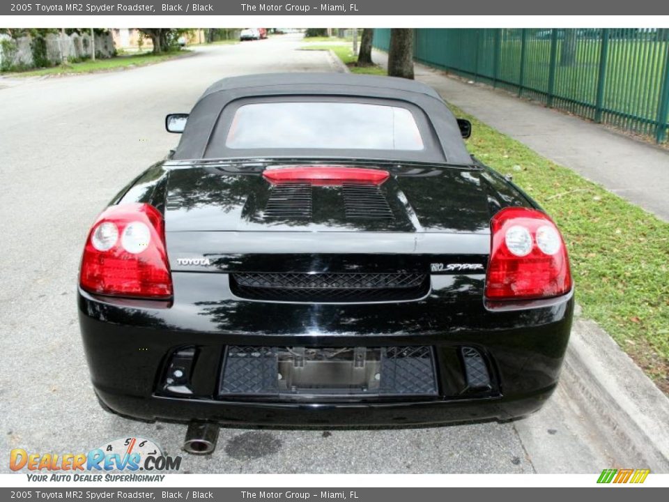 2005 Toyota MR2 Spyder Roadster Black / Black Photo #8
