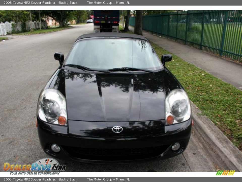 2005 Toyota MR2 Spyder Roadster Black / Black Photo #16