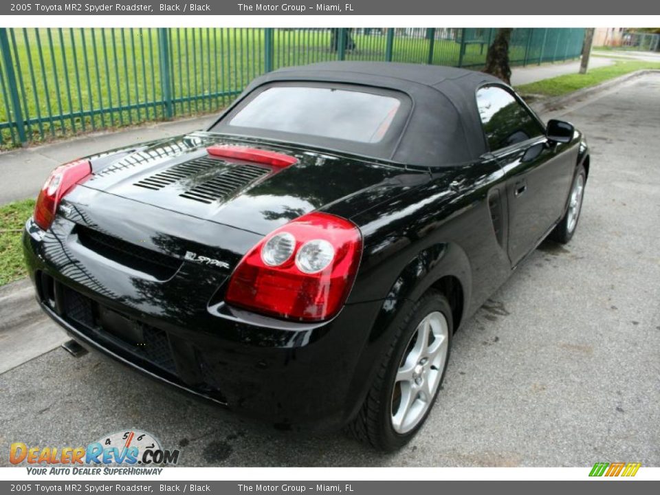 2005 Toyota MR2 Spyder Roadster Black / Black Photo #20