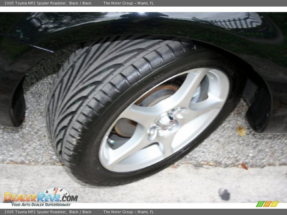2005 Toyota MR2 Spyder Roadster Black / Black Photo #25