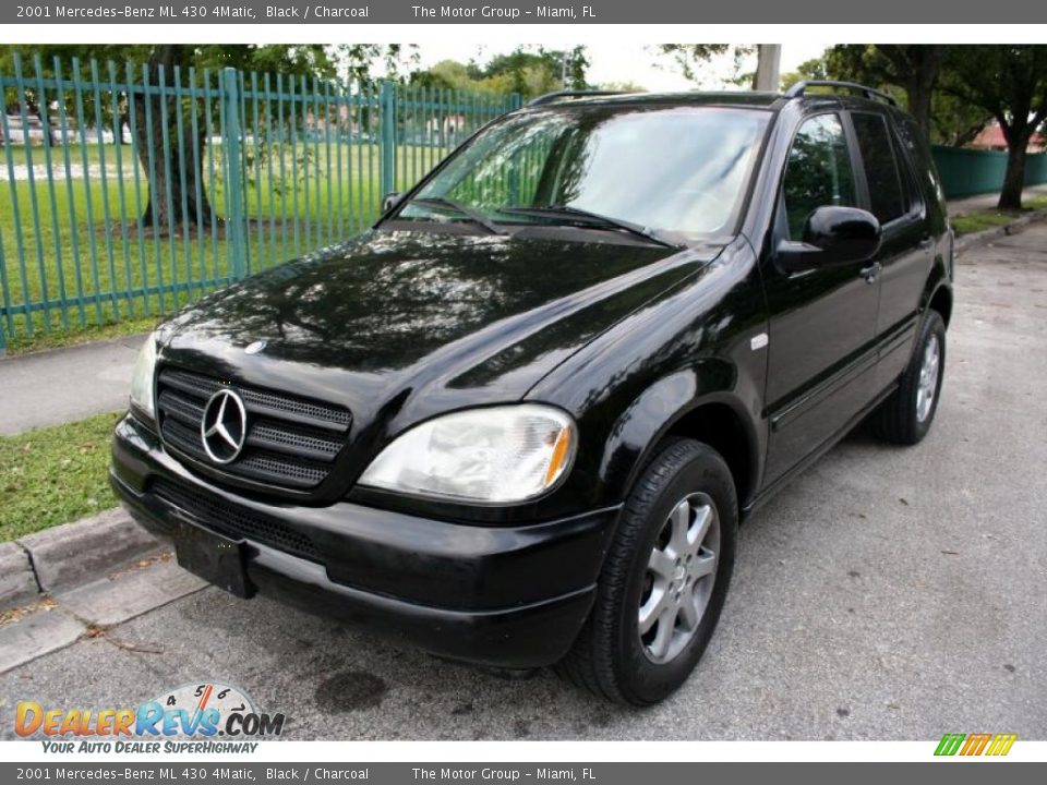 2001 MercedesBenz ML 430 4Matic Black / Charcoal Photo 1
