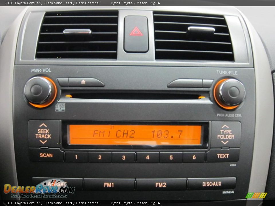 Controls of 2010 Toyota Corolla S Photo #2