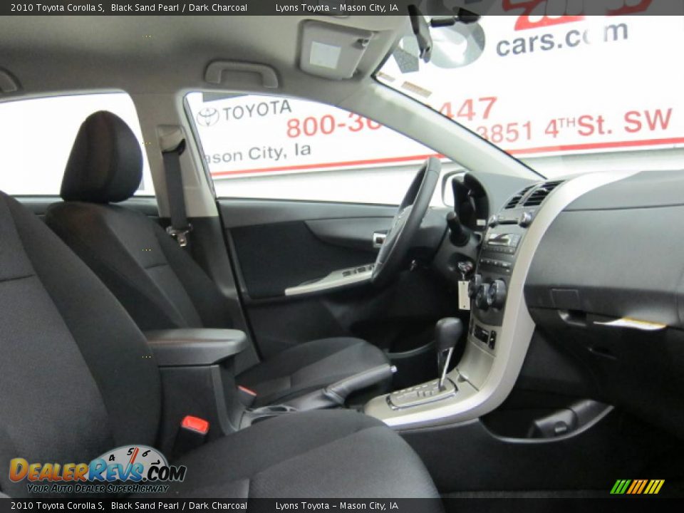 Dark Charcoal Interior - 2010 Toyota Corolla S Photo #7