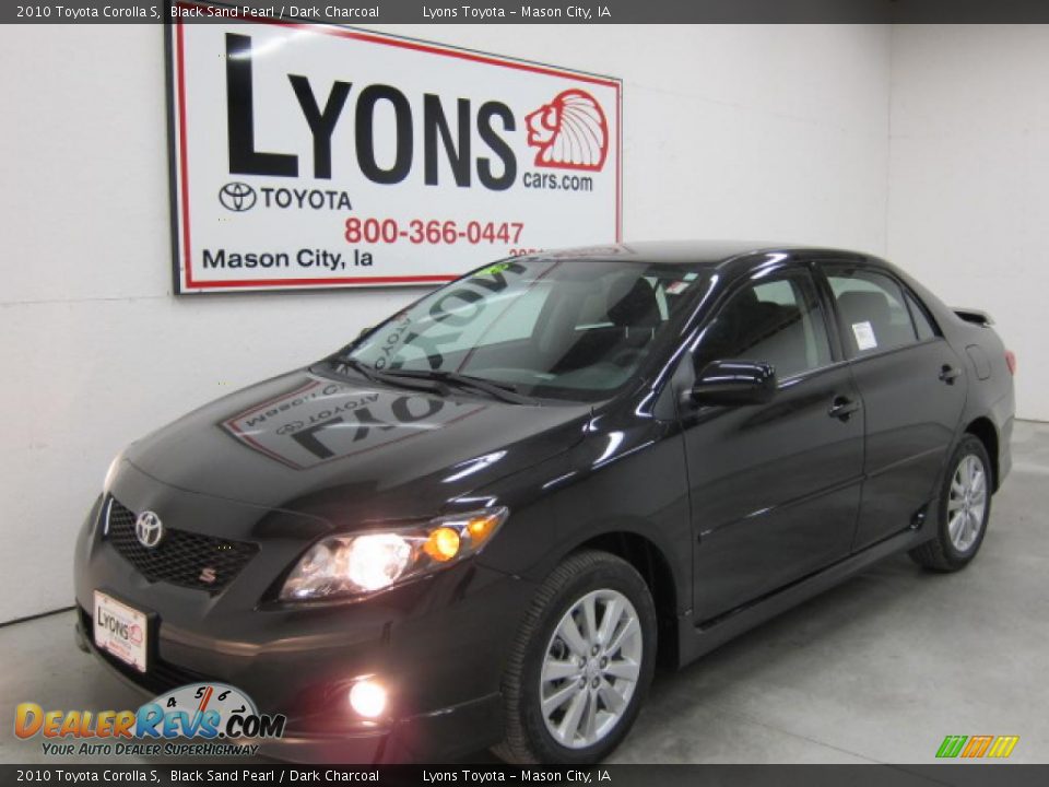 2010 Toyota Corolla S Black Sand Pearl / Dark Charcoal Photo #19