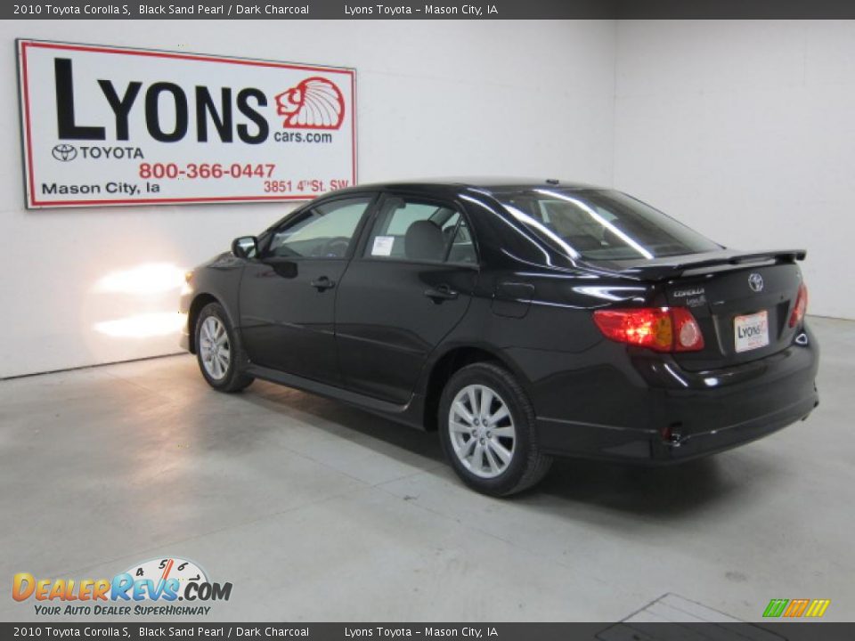 2010 Toyota Corolla S Black Sand Pearl / Dark Charcoal Photo #29