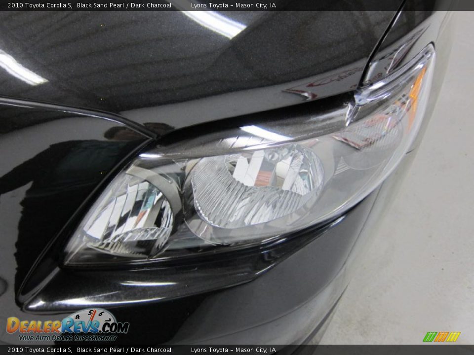 2010 Toyota Corolla S Black Sand Pearl / Dark Charcoal Photo #38