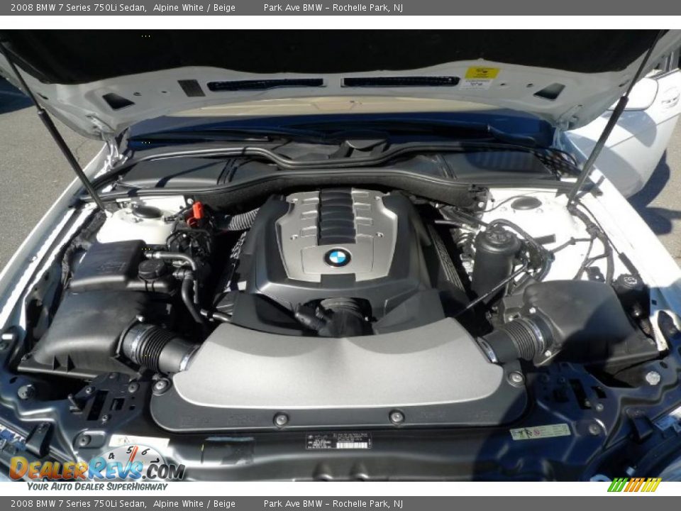 2008 BMW 7 Series 750Li Sedan 4.8 Liter DOHC 32-Valve VVT V8 Engine Photo #9