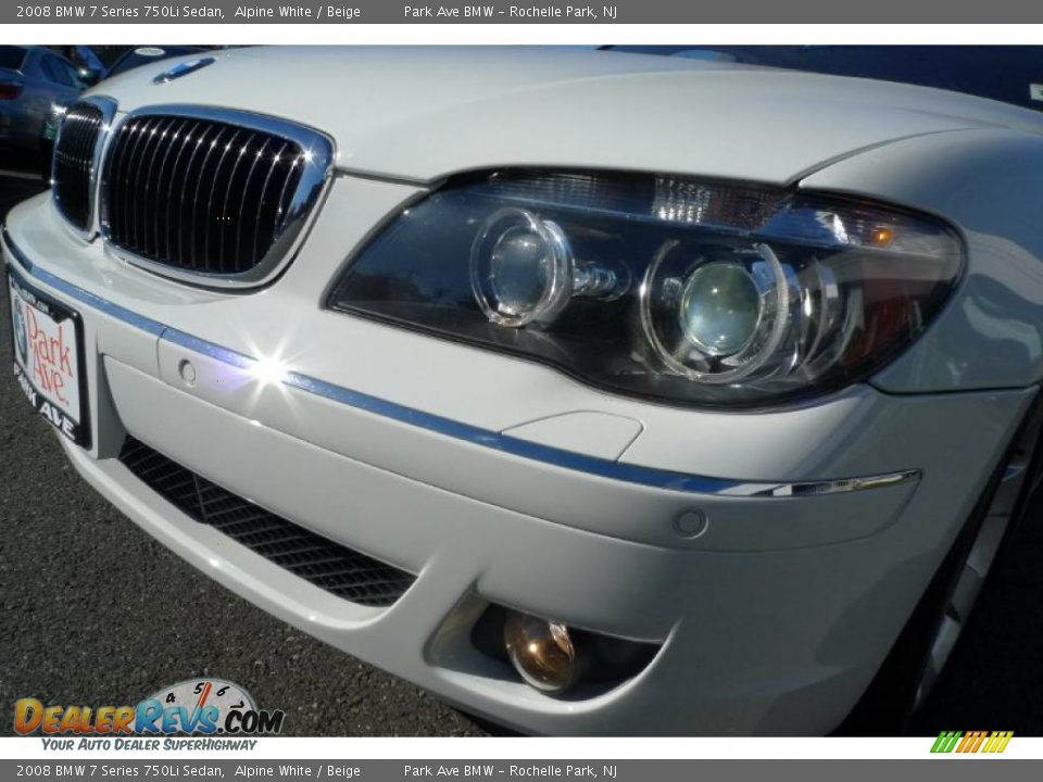 2008 BMW 7 Series 750Li Sedan Alpine White / Beige Photo #17