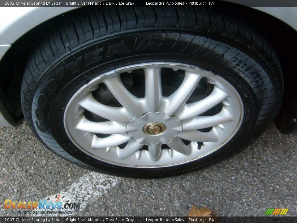 2003 Chrysler Sebring LX Sedan Bright Silver Metallic / Dark Slate Gray Photo #9