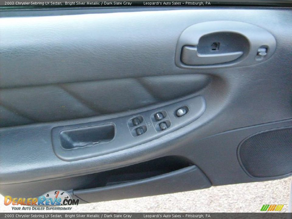 2003 Chrysler Sebring LX Sedan Bright Silver Metallic / Dark Slate Gray Photo #12