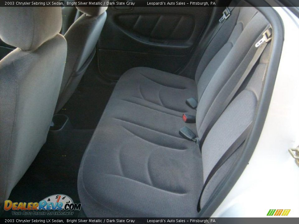 2003 Chrysler Sebring LX Sedan Bright Silver Metallic / Dark Slate Gray Photo #13