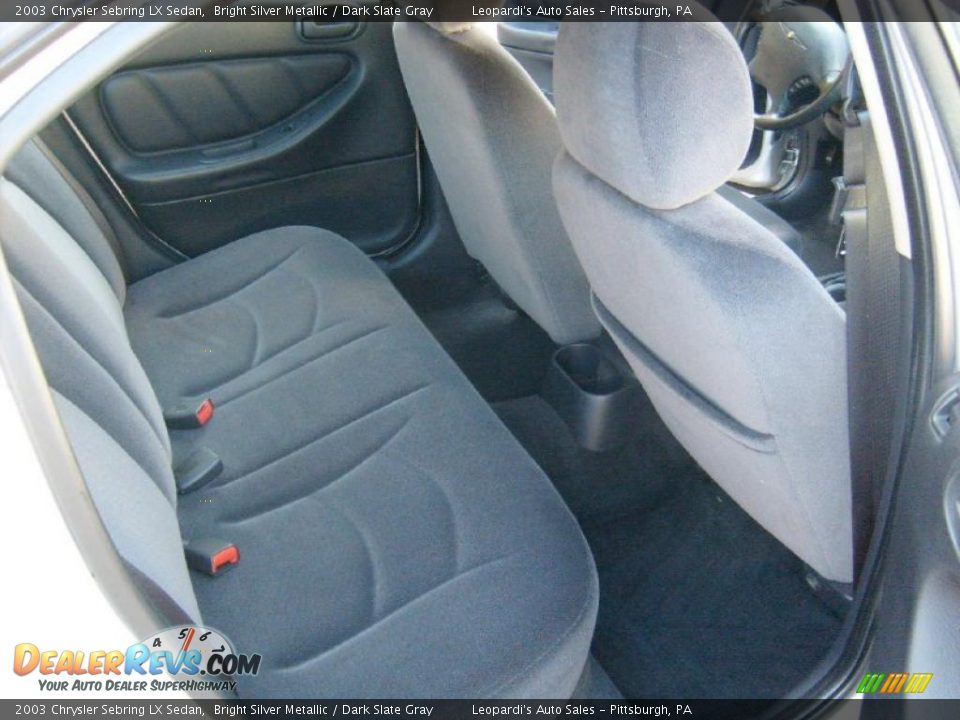 2003 Chrysler Sebring LX Sedan Bright Silver Metallic / Dark Slate Gray Photo #16
