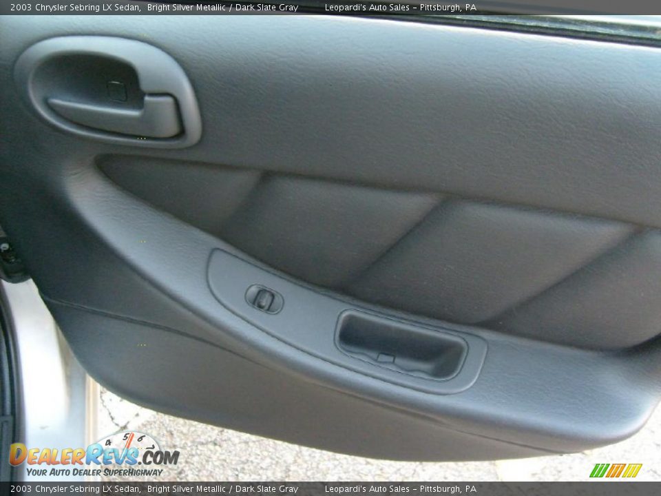 2003 Chrysler Sebring LX Sedan Bright Silver Metallic / Dark Slate Gray Photo #18