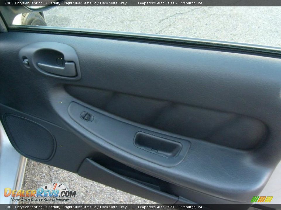 2003 Chrysler Sebring LX Sedan Bright Silver Metallic / Dark Slate Gray Photo #20