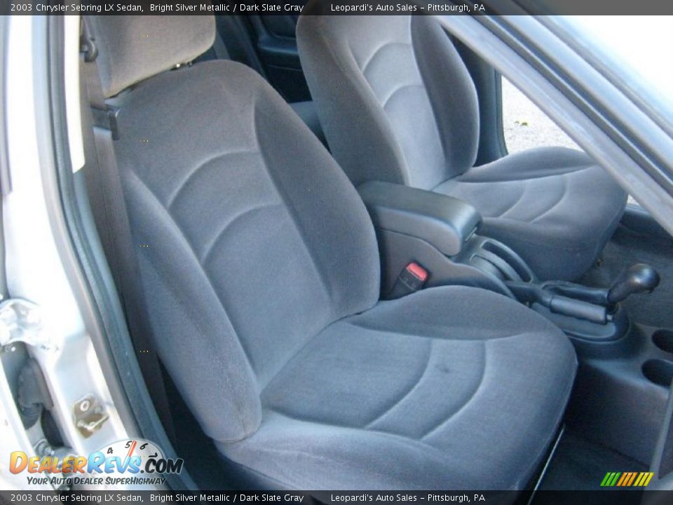 2003 Chrysler Sebring LX Sedan Bright Silver Metallic / Dark Slate Gray Photo #21