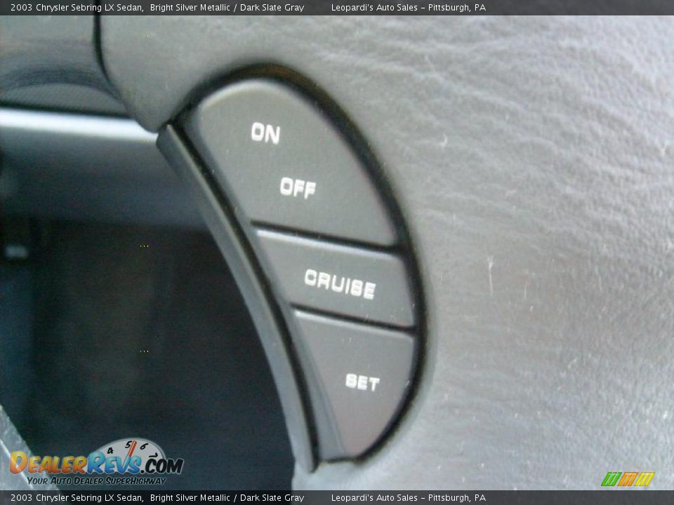 2003 Chrysler Sebring LX Sedan Bright Silver Metallic / Dark Slate Gray Photo #23