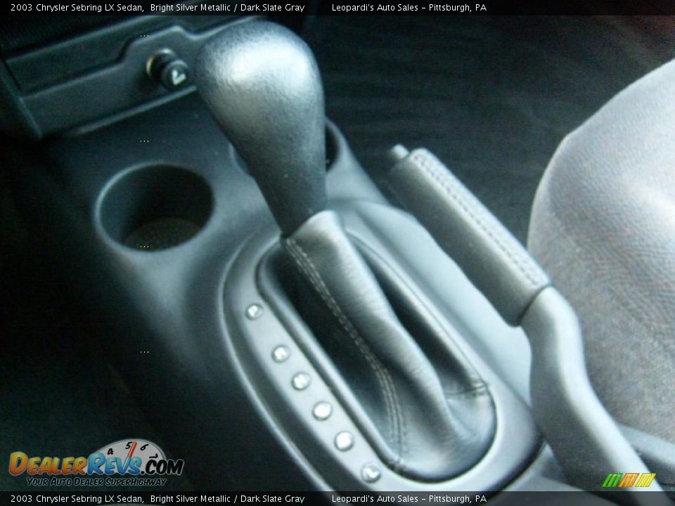 2003 Chrysler Sebring LX Sedan Bright Silver Metallic / Dark Slate Gray Photo #25
