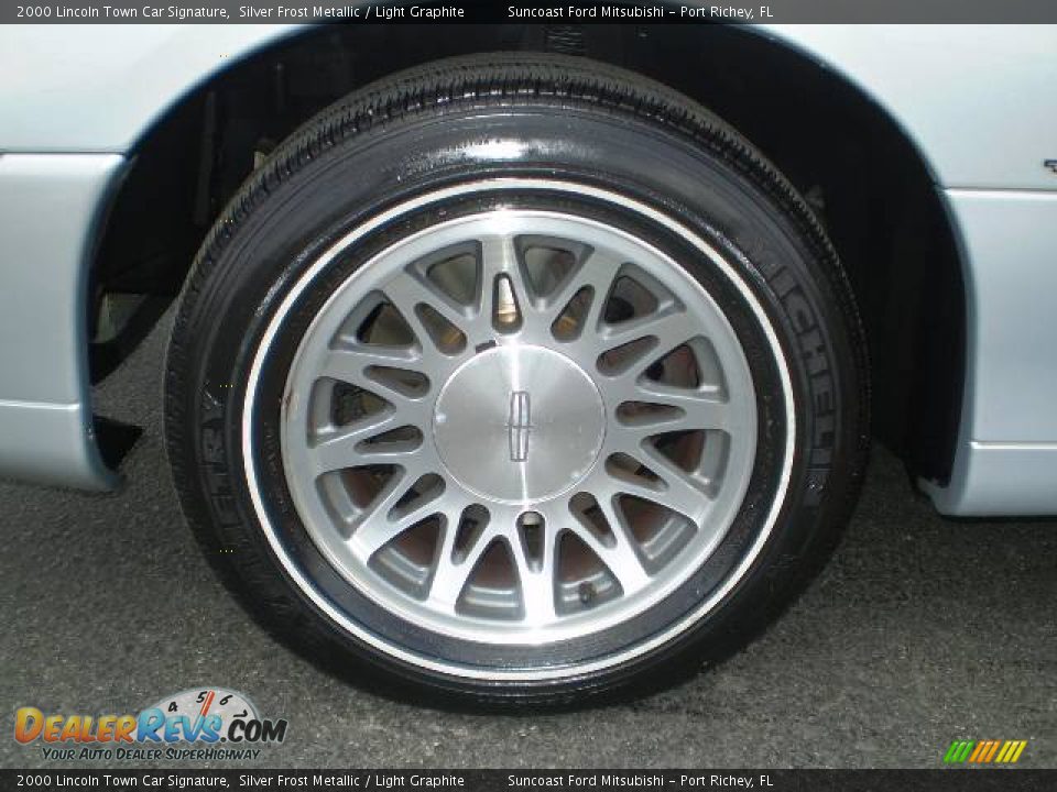 2000 Lincoln Town Car Signature Silver Frost Metallic / Light Graphite Photo #11