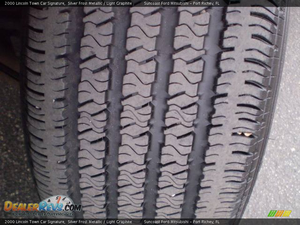 2000 Lincoln Town Car Signature Silver Frost Metallic / Light Graphite Photo #12