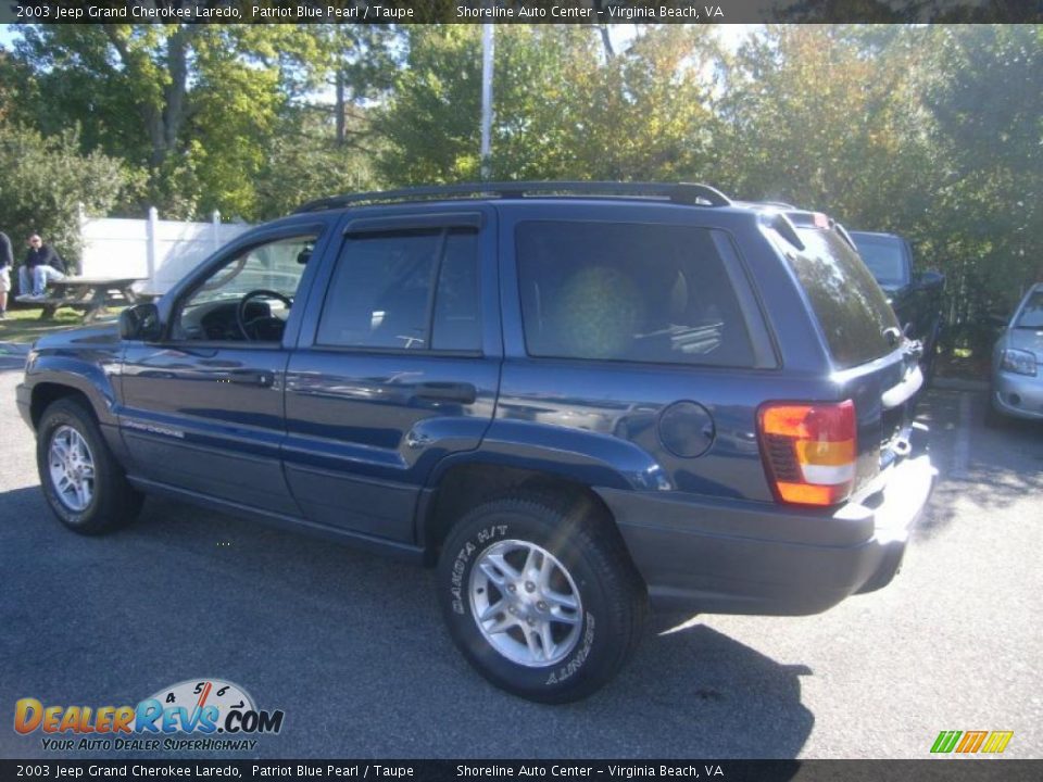 2003 Jeep Grand Cherokee Laredo Patriot Blue Pearl / Taupe Photo #3