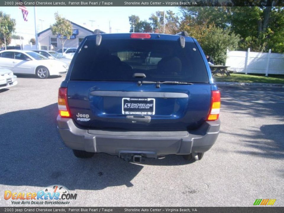 2003 Jeep Grand Cherokee Laredo Patriot Blue Pearl / Taupe Photo #5