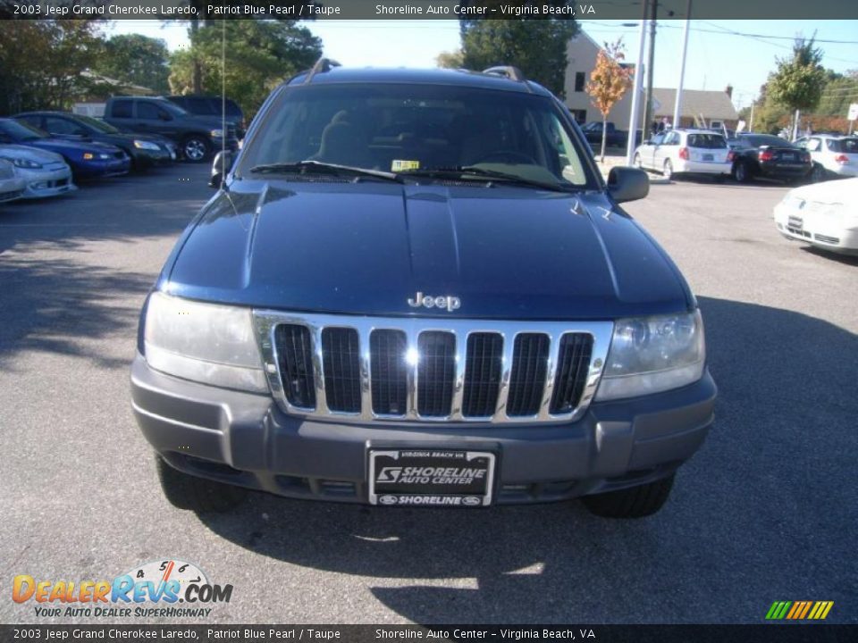 2003 Jeep Grand Cherokee Laredo Patriot Blue Pearl / Taupe Photo #8