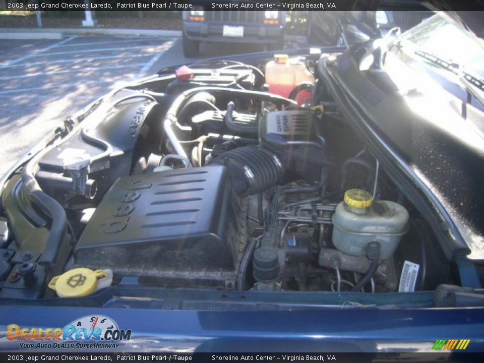 2003 Jeep Grand Cherokee Laredo Patriot Blue Pearl / Taupe Photo #22