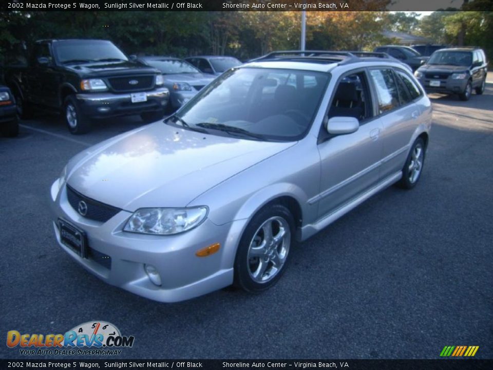 2002 Mazda Protege 5 Wagon Sunlight Silver Metallic / Off Black Photo #1