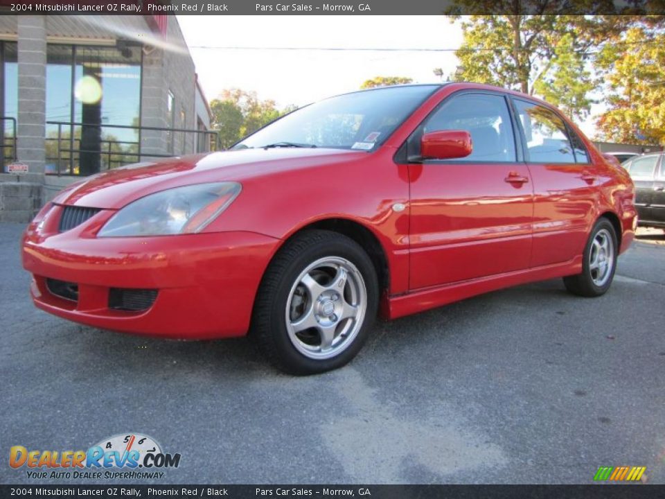 2004 Mitsubishi Lancer OZ Rally Phoenix Red / Black Photo #1