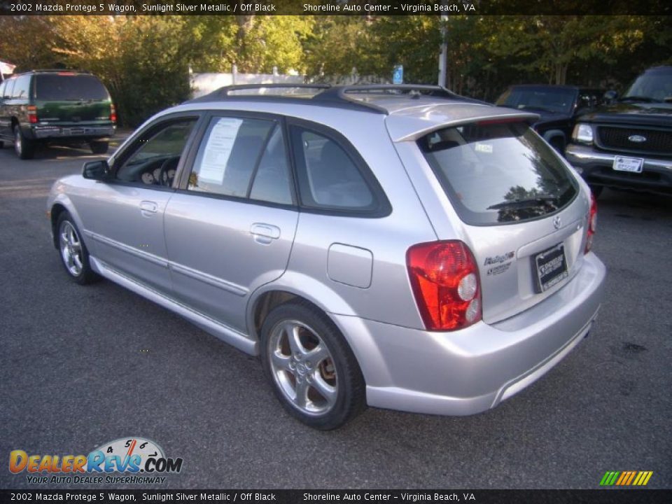 2002 Mazda Protege 5 Wagon Sunlight Silver Metallic / Off Black Photo #3