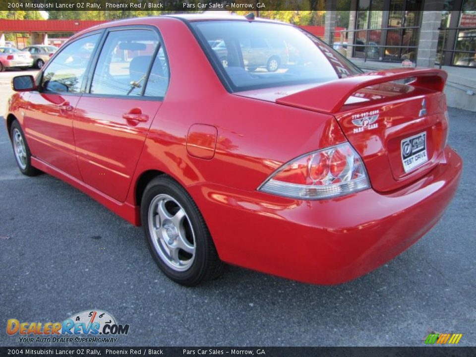 2004 Mitsubishi Lancer OZ Rally Phoenix Red / Black Photo #2