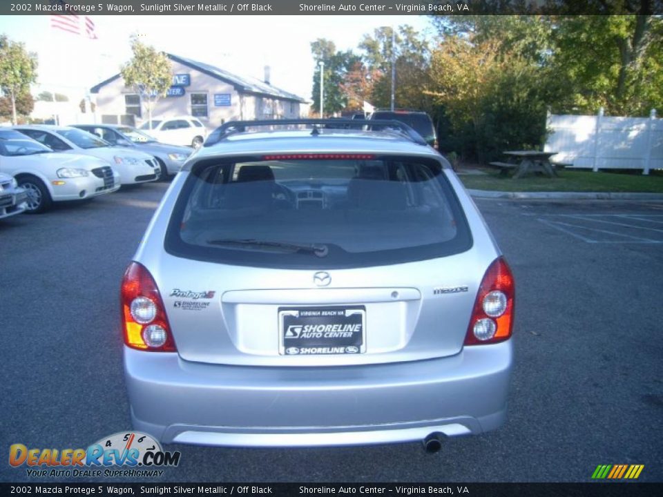 2002 Mazda Protege 5 Wagon Sunlight Silver Metallic / Off Black Photo #4