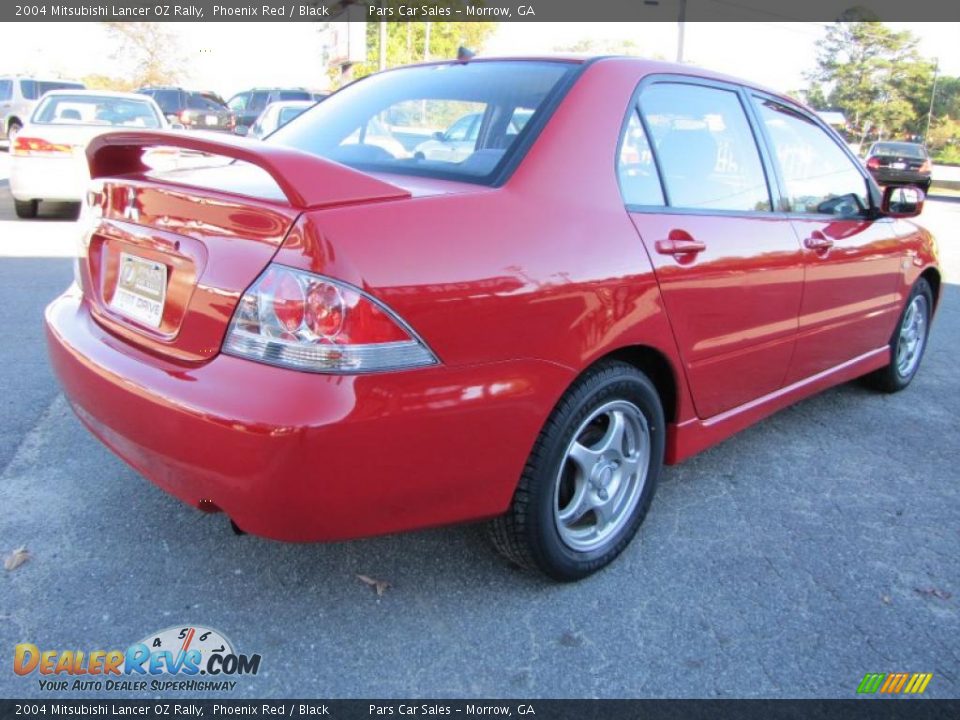 2004 Mitsubishi Lancer OZ Rally Phoenix Red / Black Photo 3
