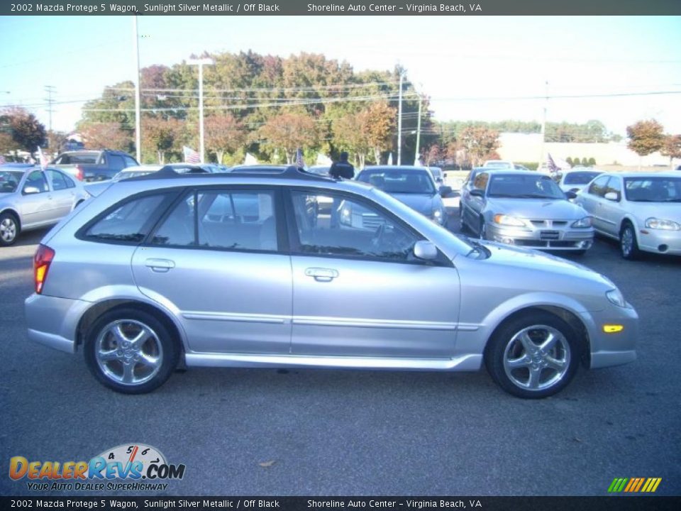 2002 Mazda Protege 5 Wagon Sunlight Silver Metallic / Off Black Photo #6