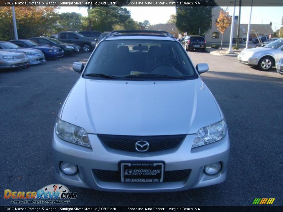 2002 Mazda Protege 5 Wagon Sunlight Silver Metallic / Off Black Photo #8