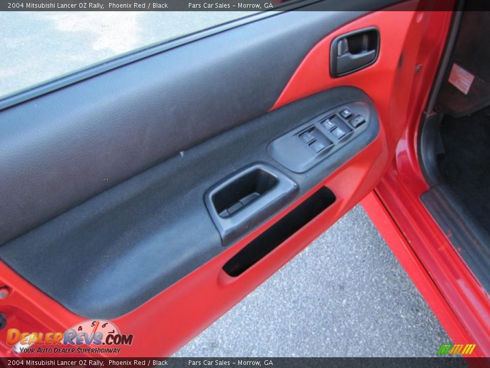 2004 Mitsubishi Lancer OZ Rally Phoenix Red / Black Photo #7